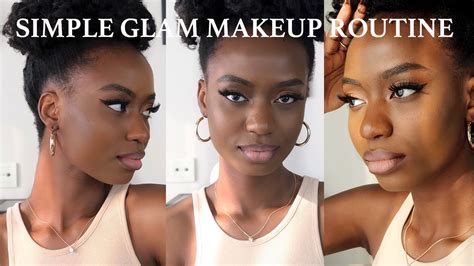 Simple Makeup Routine On Dark Skin Beginner Friendly Youtube