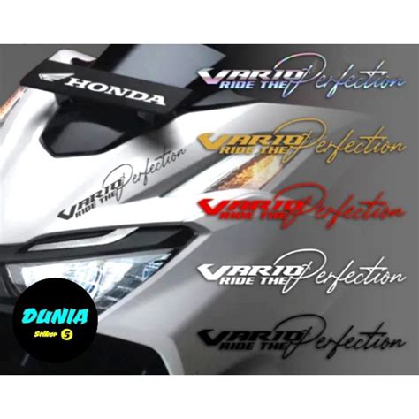 Jual Sticker Cutting Tulisan Vario Ride The Perfection Shopee Indonesia