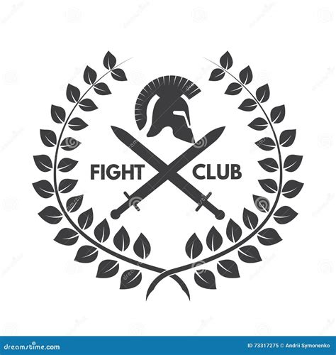 Fight Club Logo. Roman or Greek Helmet Stock Vector - Illustration of abstract, military: 73317275