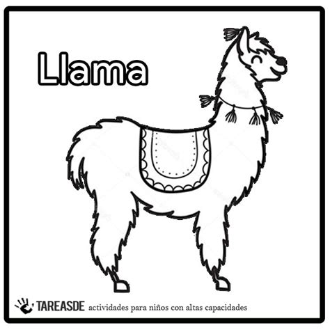 Dibujo De Llama Para Colorear E Imprimir