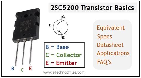 Sc Transistor Basics Pinout Datasheet Equivalent