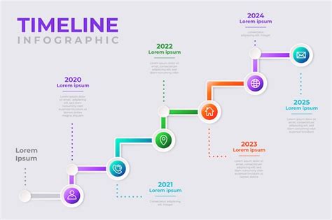 Linha Do Tempo Infográfico Coleção Design Vetor Grátis