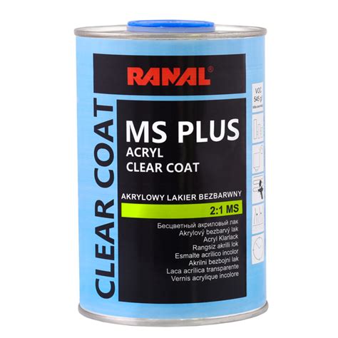 2К Акрилен лак 2:1 серия MS ПЛЮС - Acrylic clear coat CLAR LACK MS PLUS ...