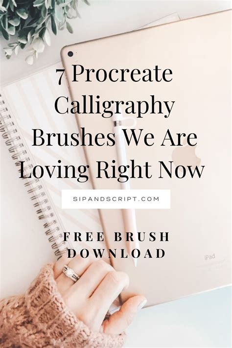 Procreate Calligraphy Brushes We Are Loving Right Now Free S S