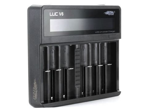 Efest LUC V6 6 Bay LCD Battery Charger - 18650 Battery Store ...