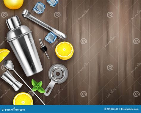 Bar Equipment Realistic Stock Vector Illustration Of Kitchen 269857609