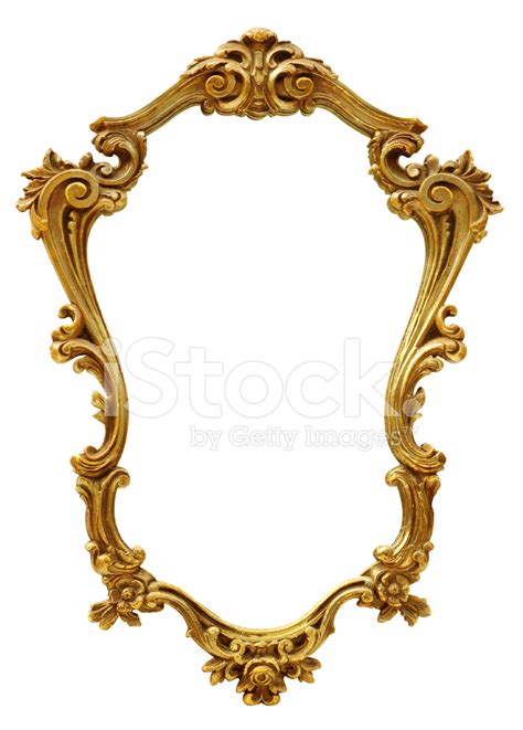 Antique Ornate Gilt Gold Leaf Picture Frame Stock Photo Royalty Free