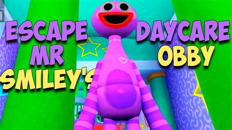 Escape Mr Smiley S Daycare Obby Roblox Youtube