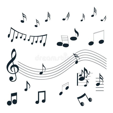 Musical Symbols and Notes Collection. Stock Vector - Illustration of ...