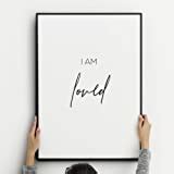 I Am Enough Affirmation Print Inspirational Wall Art Mindful Gift