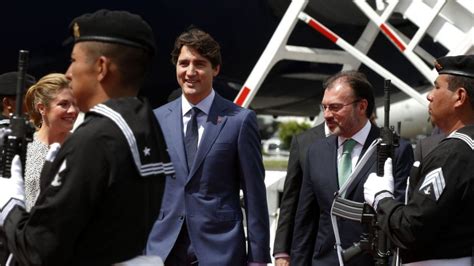 Justin Trudeau primer ministro de Canadá llega a México para visita