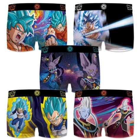 FREEGUN DBZ Lot De 5 Boxers Homme Dragon Ball Super San Goku