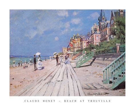 Beach At Trouville Photo Claude Monet Allposters