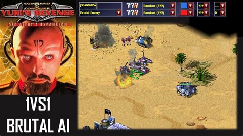 Command Conquer Red Alert 2 Yuris Revenge Skirmish 1VS1 Brutal AI