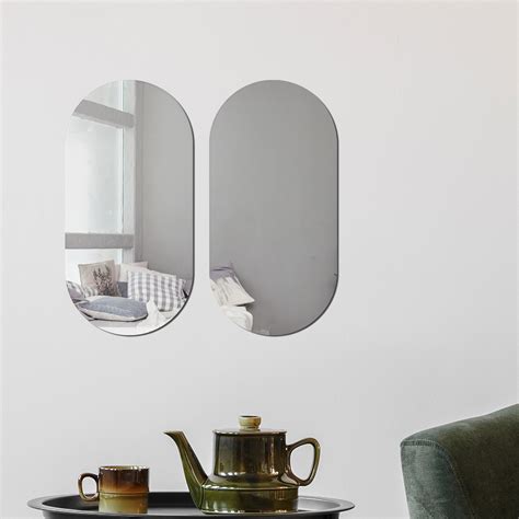 essential oval mirror walplus