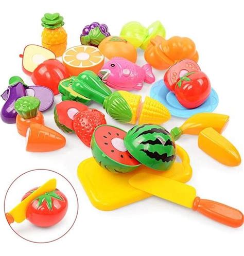 Brinquedo Comidinha Cozinha Frutas e Verdura Masterchef 12pçs PICA