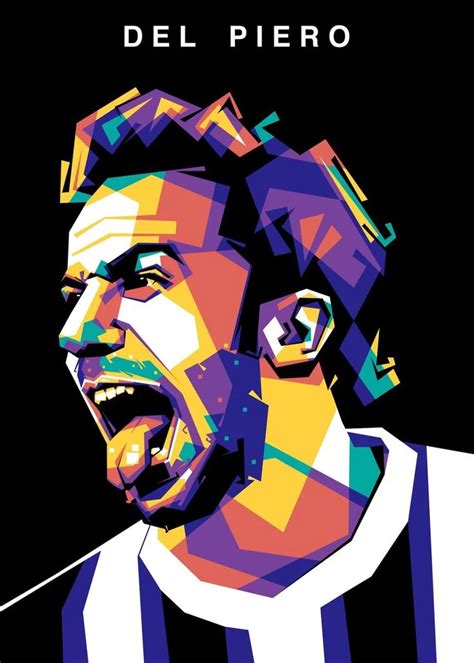 Del Piero WPAP Poster Picture Metal Print Paint By Dika Sujud