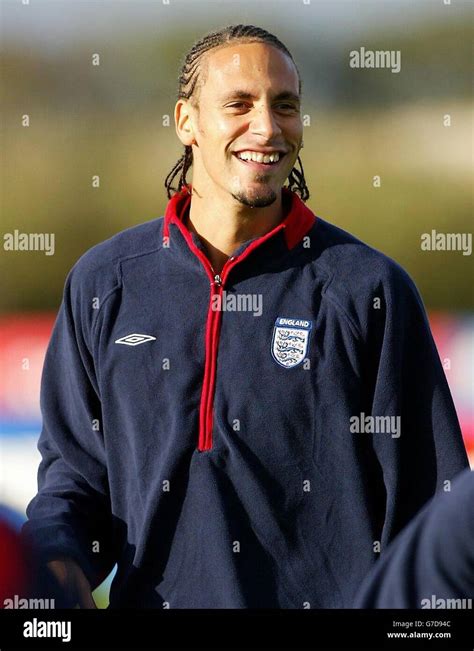 Football Stock 1 2 Half Length Braided Hair Rio Ferdinand Hi Res Stock