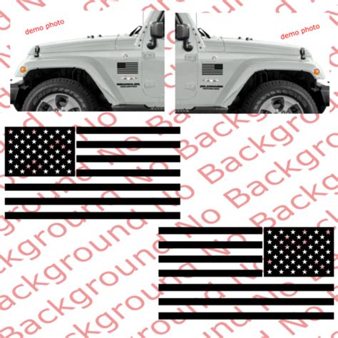 Patriotic American Usa Flag Vinyl Decal Sticker Car Truck Window Fender