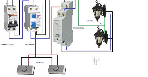 telerruptor bipolar Esquemas eléctricos