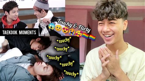 Vkook Being Touchy With Each Other 🤭 Taekook Moments Reaction Youtube