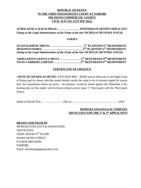 Chamber Summons Joining Party Pdf Justice Crime And Violence