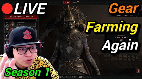 Diablo Live Season Necromancer Gear Farming In Nightmare