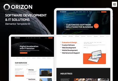 Orizon Software Development IT Solutions Elementor Template Kit