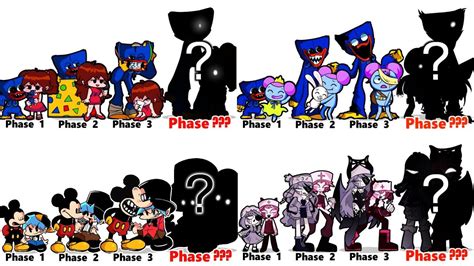 Fnf Comparison Battle All Phases Of Fnf Characters Friday Night Funkin