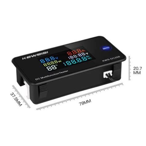 2X KEWEISI DC 0 200V Voltmètre Ampèremètre KWS Puissance Compteur D