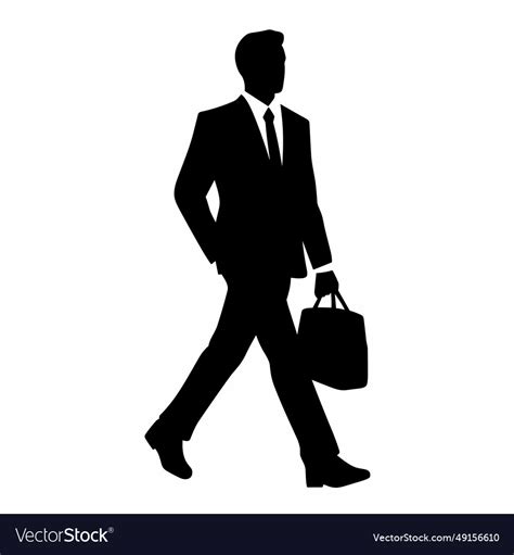 Businessman black icon on white background Vector Image