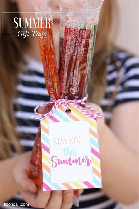 FREE Printable Summer Gift Tags Summer Gift Gifts Summer Gift Baskets