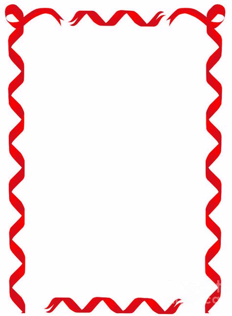 Ribbon Border Frame Clip Art Vector Digital Border Clipart Images