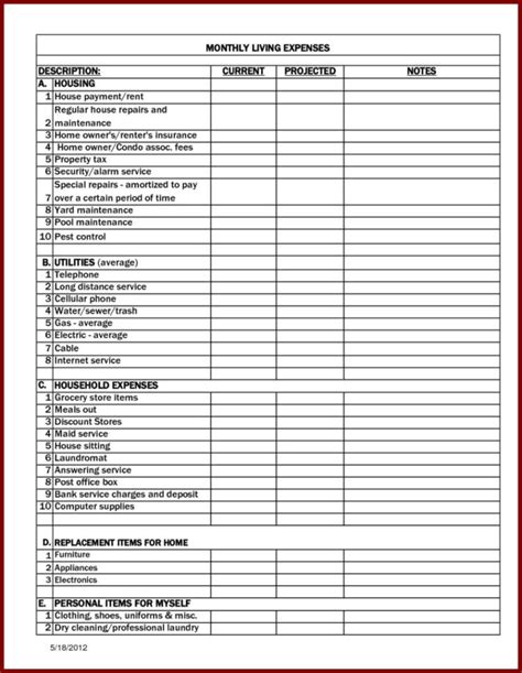 Tax Deduction Spreadsheet Excel — Db