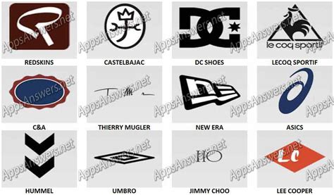 Fashion Logos Quiz Level 6 Answers Apps Answers Net