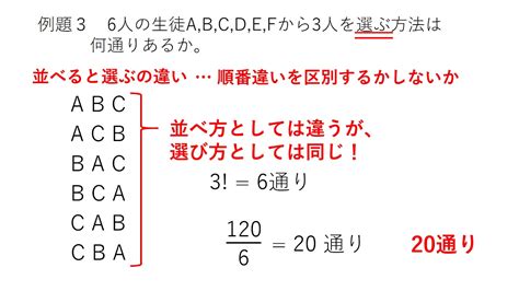 数学a 場合の数 第4回 「順列・組合せ」 Youtube