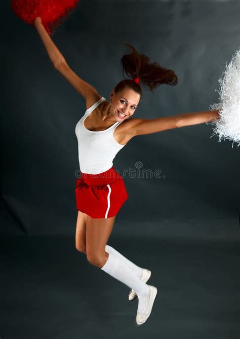 Cheerleader Stock Photo Image Of Caucasian Female Football