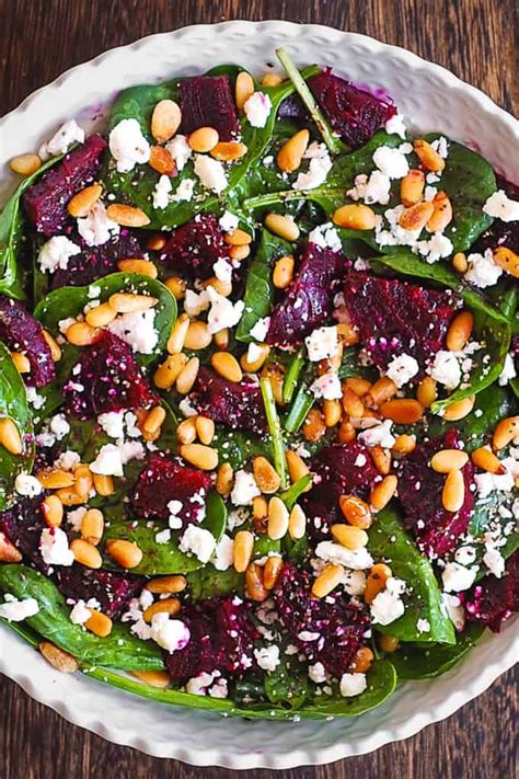 Simple Beet Salad With Goat Cheese And Pine Nuts Beet Salad Recipes Best Salad Recipes Beet