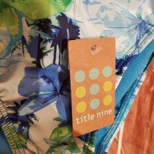 Title Nine Swim Title Nine Blue Patterned Bikini Bottom Sz Small Poshmark