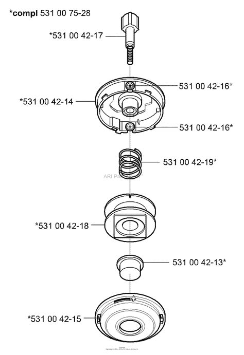 Husqvarna Trimmer Heads 2005 01 Parts Diagram For Trimmy Hit Pro Junior