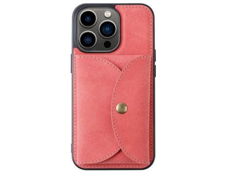 Capa Tpu Pu Vili Destacável 2 Em 1 Magnético Com Suporte Para Cartão Vermelho Para Iphone 13