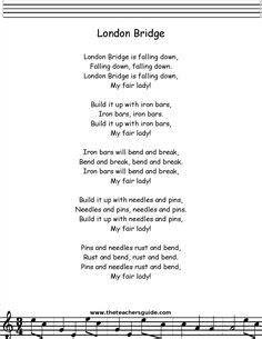 10 Best London Bridge - Song and Activities ideas | london bridge song ...