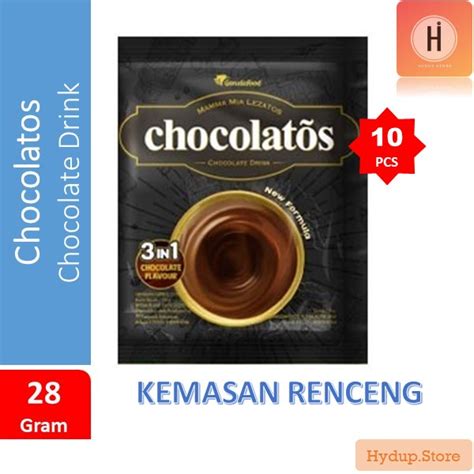 Jual Chocolatos Choco Drink 3 In 1 Renceng Isi 10 Sahset Kemasan 28 Gr