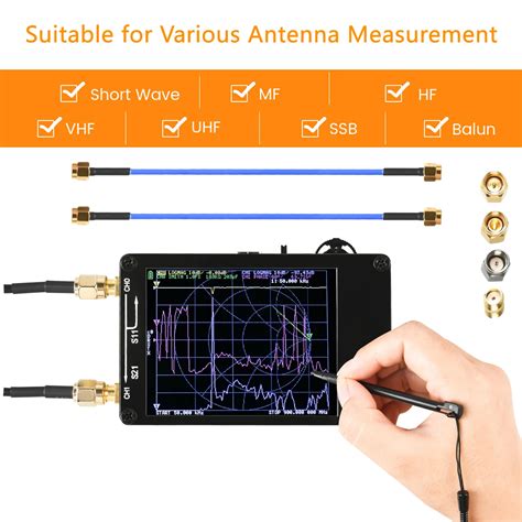 Analizador De Red Vectorial NanoVNA 50KHz 900MHz Ondas De Pie Onda