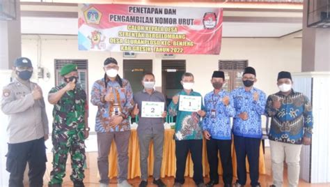 Dua Desa Di Kecamatan Benjeng Lakukan Pengambilan Nomor Urut Cakades