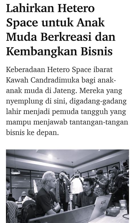 Santorini On Twitter Hetero Space Kreasi Seorang Ganjar Pranowo