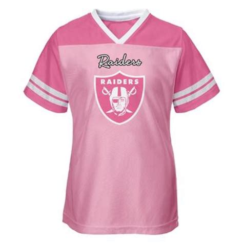 Nfl Toddler Girls Jersey Shirt Oakland Raiders