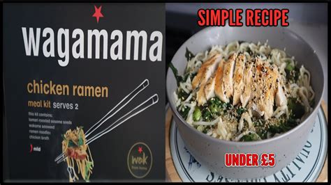 Homemade Wagamama Chicken Ramen Under £5 Youtube