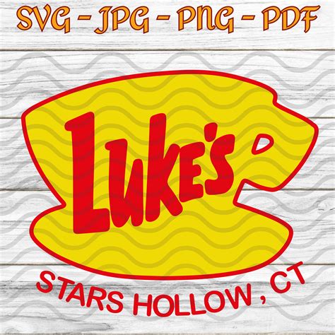 5 Lukes Diner Logo Gilmore Girls Svg Coffee Shop Tv Show Logo