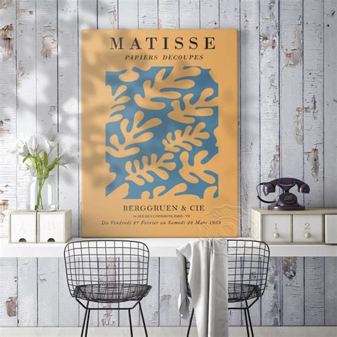 Henri Matisse Exhibition Exhibition Poster Henri Leaf Print Art